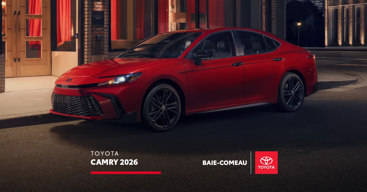 Toyota Camry 2026 : une berline hybride pensée pour les longs trajets sur la Côte-Nord